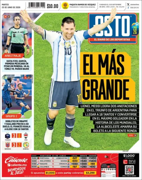 Portada de Esto del martes, 23 de junio de 2026