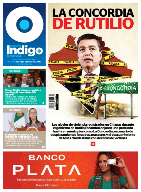 Portada de Reporte Indigo Guadalajara del martes, 23 de junio de 2026