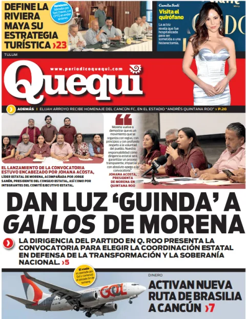 Portada de Quequi (contraportada) del martes, 23 de junio de 2026