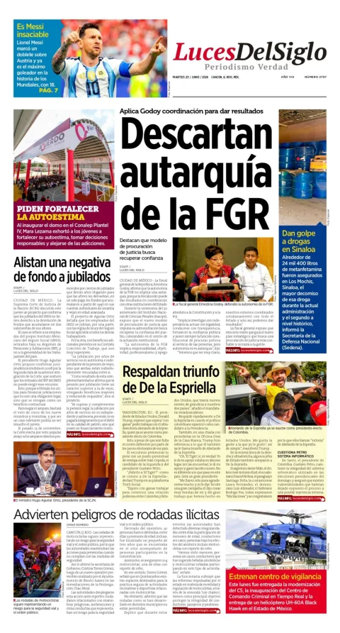 Portada de Luces del Siglo