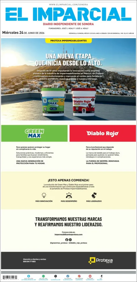 Portada de El Imparcial