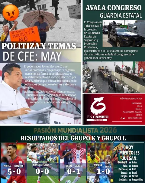 Portada de En Cambio - Tabasco (contraportada)