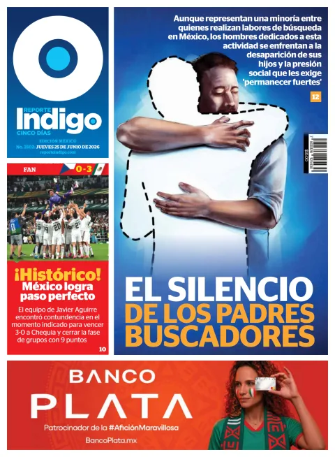 Portada de Reporte Indigo Nacional del jueves, 25 de junio de 2026