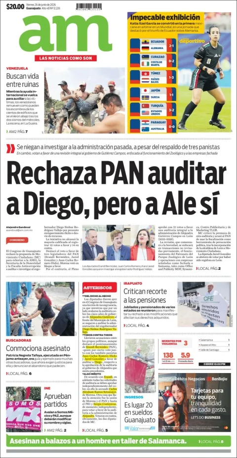 Portada de Am Corredor Industrial del viernes, 26 de junio de 2026