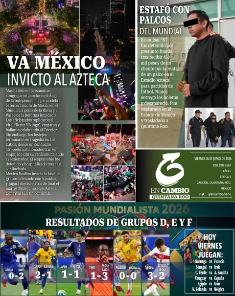 Portada de En Cambio - Quintana Roo (contraportada)