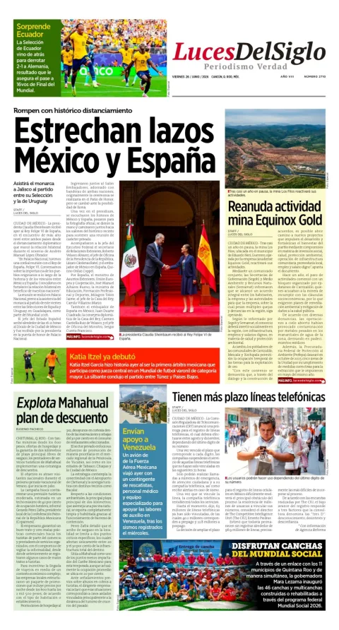 Portada de Luces del Siglo