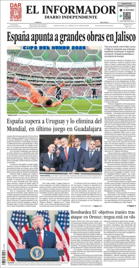 Portada de El Informador