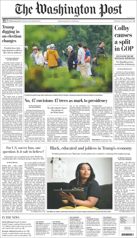 Portada de The Washington Post