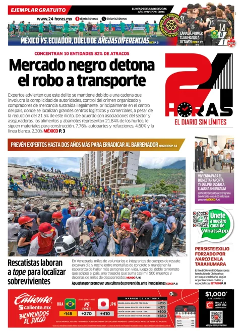 Portada de 24 Horas