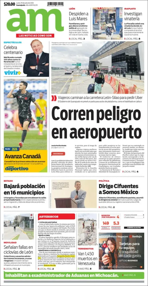 Portada de Am Corredor Industrial del lunes, 29 de junio de 2026