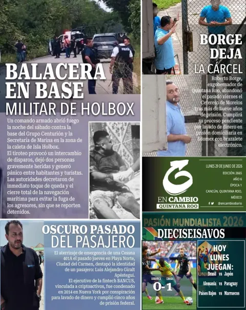 Portada de En Cambio - Quintana Roo (contraportada)