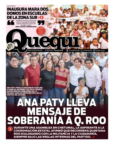 Portada de Quequi del martes, 30 de junio de 2026