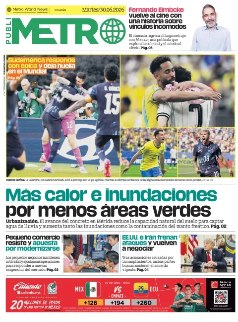 Portada de Publimetro Merida del martes, 30 de junio de 2026