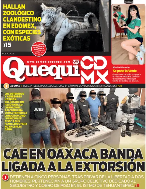 Portada de Quequi CDMX (contraportada) del martes, 30 de junio de 2026