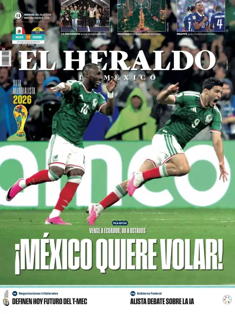 Portada de El Heraldo de Mexico