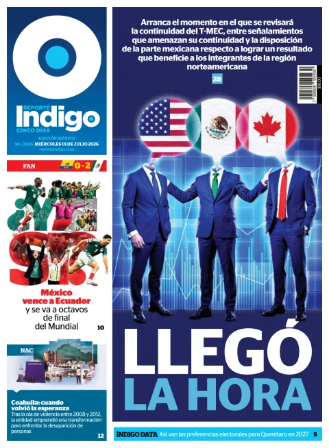 Portada de Reporte Indigo Nacional del miércoles, 1 de julio de 2026