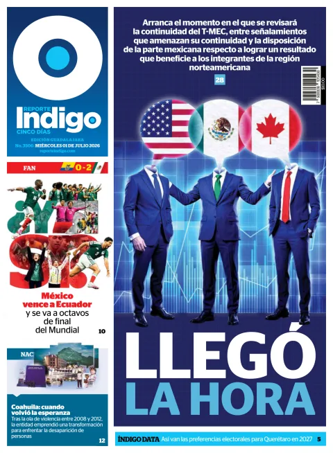 Portada de Reporte Indigo Guadalajara del miércoles, 1 de julio de 2026