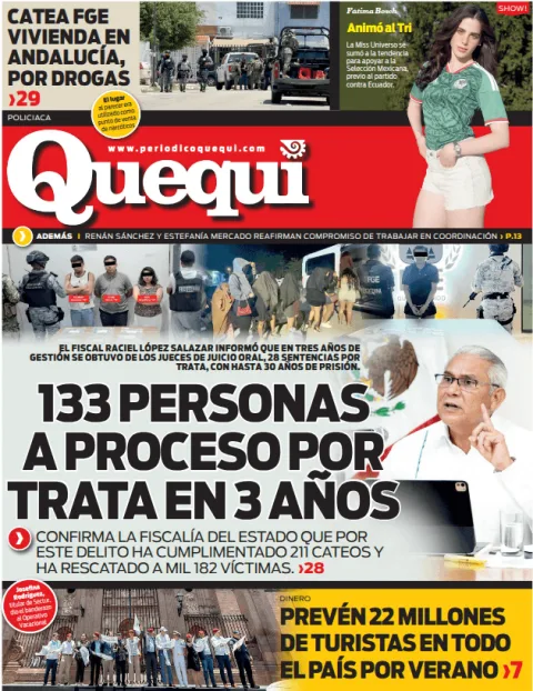 Portada de Quequi (contraportada) del miércoles, 1 de julio de 2026