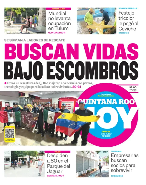 Portada de Quintana Roo Hoy (portada)