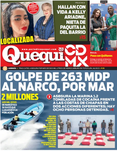 Portada de Quequi CDMX (contraportada) del 2026-07-02