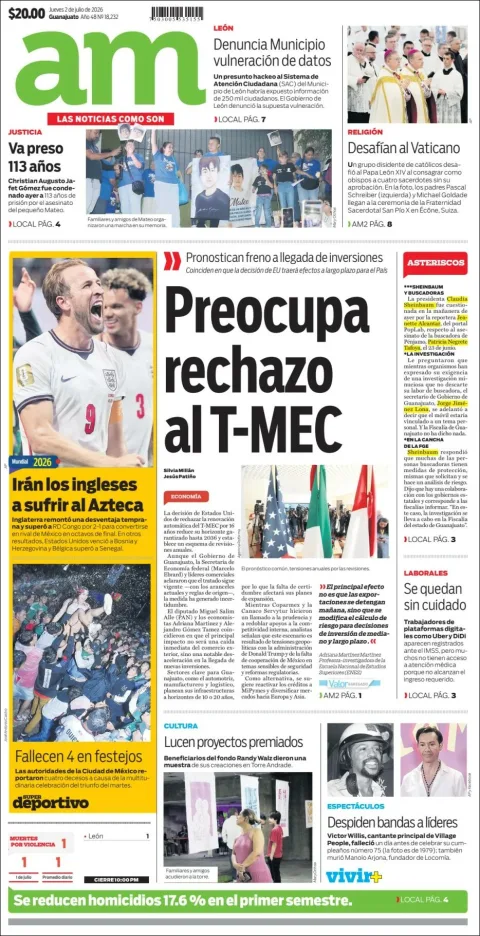 Portada de Am Corredor Industrial del jueves, 2 de julio de 2026