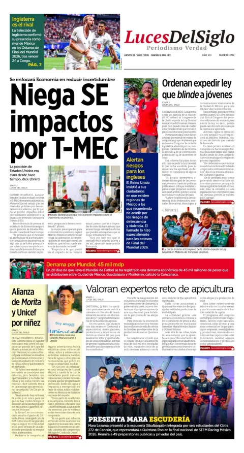 Portada de Luces del Siglo