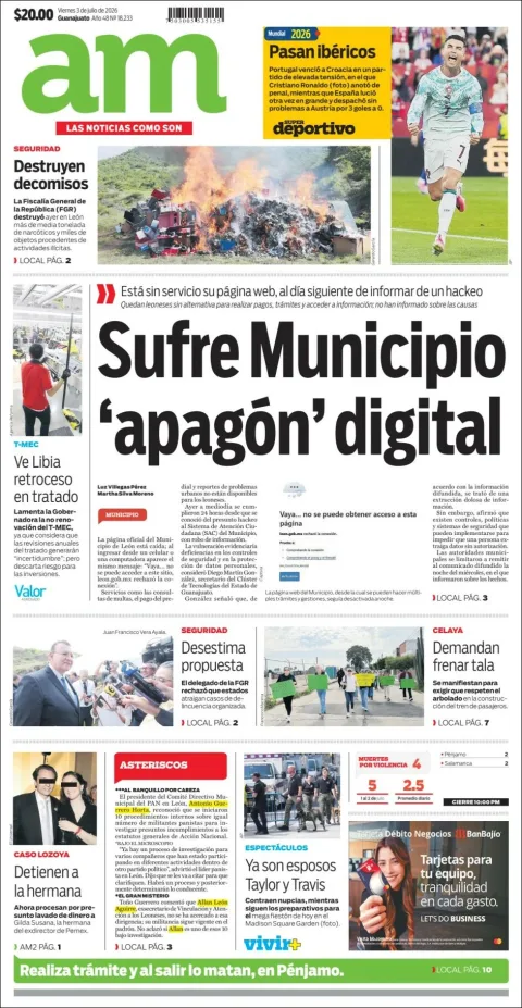 Portada de Am Corredor Industrial del viernes, 3 de julio de 2026