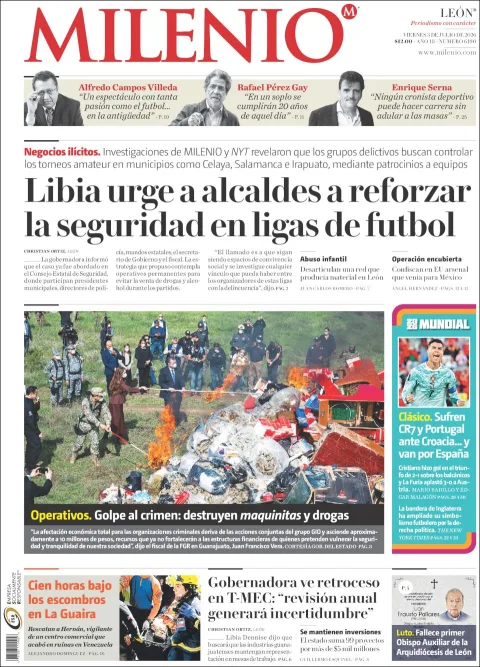 Portada de Milenio Leon del viernes, 3 de julio de 2026