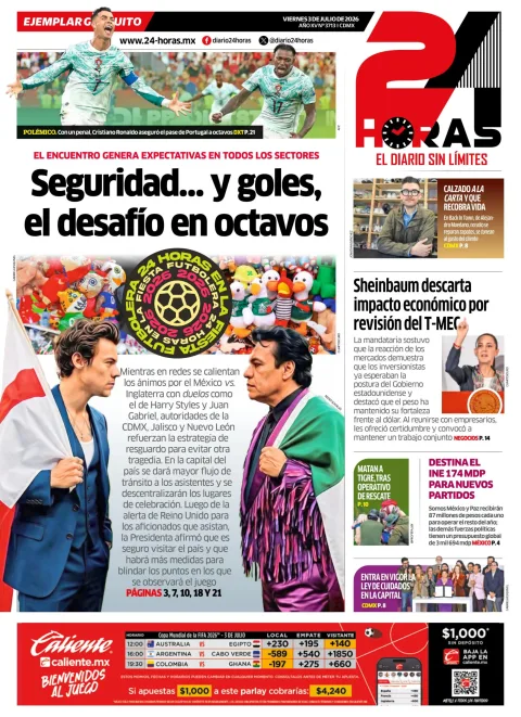 Portada de 24 Horas