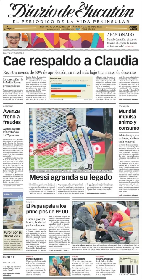 Portada de Diario de Yucatán