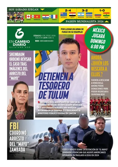 Portada de En Cambio - Quintana Roo (contraportada)