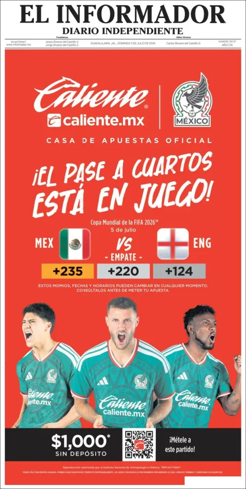 Portada de El Informador