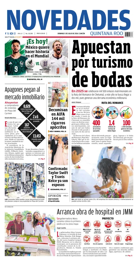 Portada de Novedades Quintana Roo