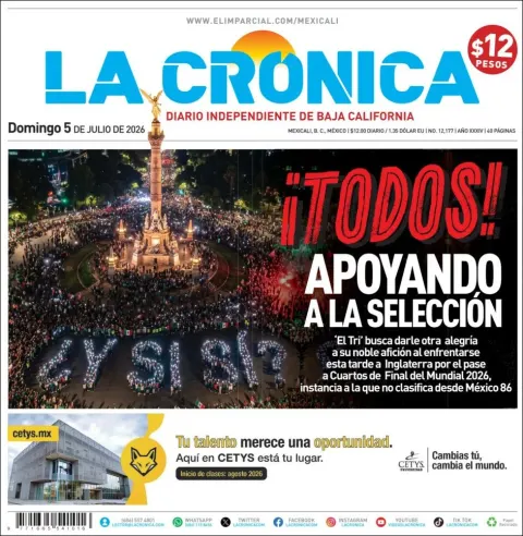 Portada de La Cronica