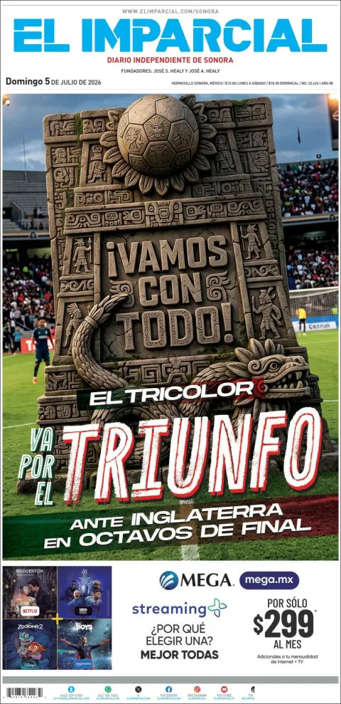 Portada de El Imparcial