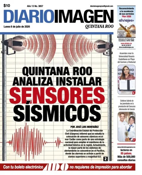 Portada de Diario Imagen Quintana Roo del lunes, 6 de julio de 2026