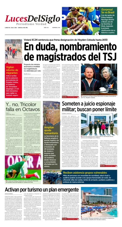 Portada de Luces del Siglo
