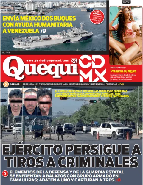 Portada de Quequi CDMX (contraportada) del martes, 7 de julio de 2026