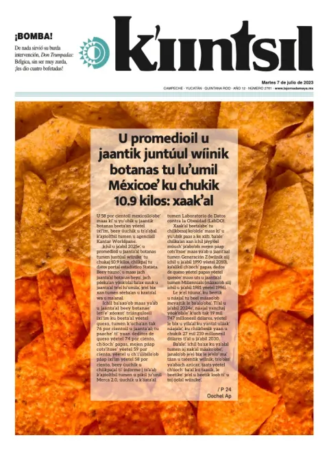 Portada de La Jornada - Kiintsil del 2026-07-07