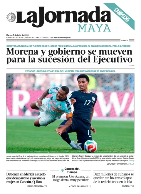 Portada de La Jornada Maya Campeche del 2026-07-07