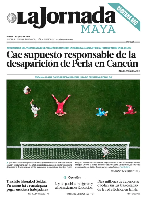 Portada de La Jornada Maya Quintana Roo del 2026-07-07