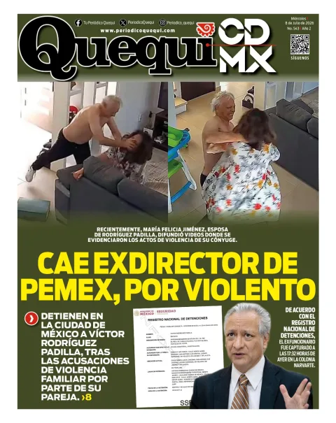 Portada de Quequi CDMX del miércoles, 8 de julio de 2026