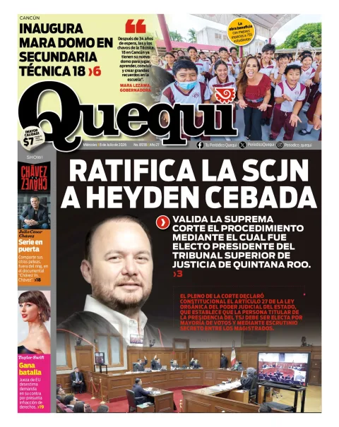 Portada de Quequi del miércoles, 8 de julio de 2026