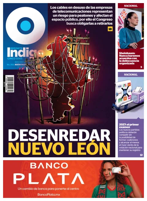 Portada de Reporte Indigo Monterrey del miércoles, 8 de julio de 2026