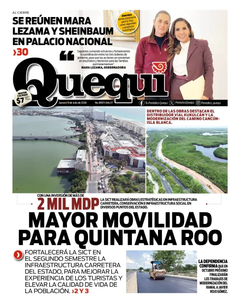 Portada de Quequi del jueves, 9 de julio de 2026