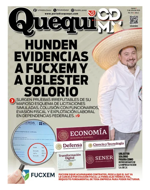 Portada de Quequi CDMX del jueves, 9 de julio de 2026