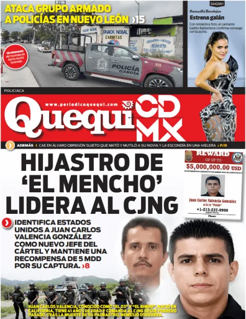 Portada de Quequi CDMX (contraportada) del jueves, 9 de julio de 2026