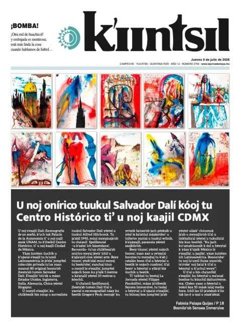 Portada de La Jornada - Kiintsil del jueves, 9 de julio de 2026