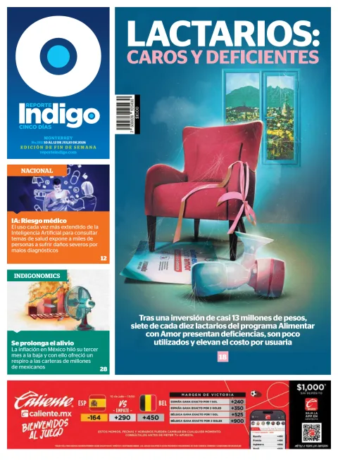 Portada de Reporte Indigo Monterrey del viernes, 10 de julio de 2026