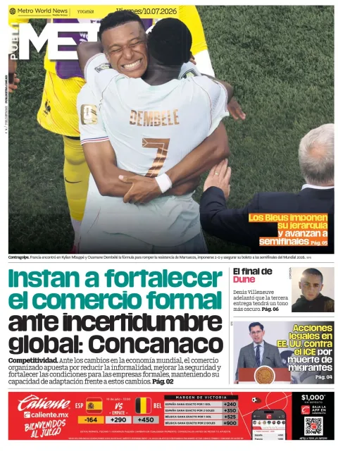 Portada de Publimetro Merida del viernes, 10 de julio de 2026